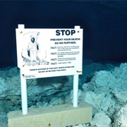 Underwater Cave Warning Sign