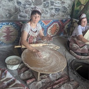 Lavash Bread Making