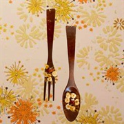 Wooden Utensils on Wall