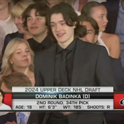 Dominik Badinka (Czech) - 34th Overall Draft Pick 2024 by the Carolina Hurricanes