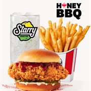 Saucy Chicken Sandwich Combo: Honey BBQ