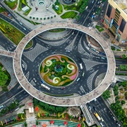 Lujiazui Circular Pedestrian Bridge, Shanghai, China