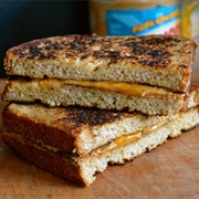 Toast and Peanut Butter Sandwich