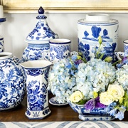 Blue and White Pottery