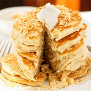 Pancakes With Toasted Coconut