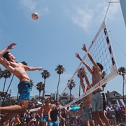 Play Beach Volleyball With Friends