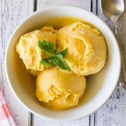 Mango Peach Tea Ice Cream