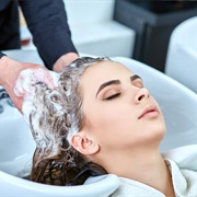 Having Your Hair Washed