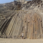 Basalt Columns, Porto Santo, Madeira, Portugal