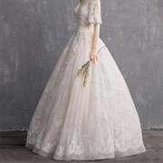 Hoop Skirt or Crinolines Wedding Dress
