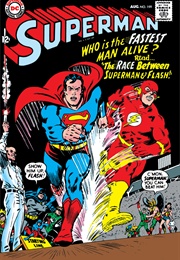 Superman #199 (Aug. 1967) - Superman&#39;s Race With the Flash (Jim Shooter, Kurt Swan)