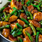 Chicken, Green Bean, Edamame Stir Fry