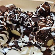 Sundae With Christmas Cookie Sauce