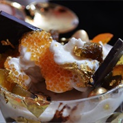 Spumoni and Tiger Tail Sundae (Sweet Stripes)