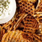 Roasted Pumpkin Seed Waffle Fries