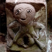 Medieval Erotic Carvings at the Church of St Mary and St David