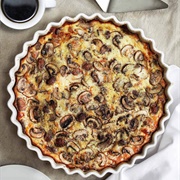 Mushroom & Cheddar Cheese Quiche