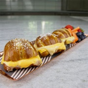 Grilled Cheese on Pretzel Bread