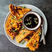 Kimchi Scallion Pancakes