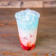 Red, White, and Blue (Powsicle) Milk Tea