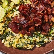 Spinach Bacon Ranch Shredded Chicken