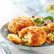 Smoked Haddock, Cheddar & Leek Fishcakes
