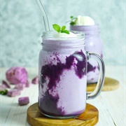 Salted Ube S'mores Boba Milkshake