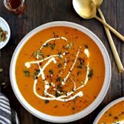 Roasted Garlic and Butternut Squash Soup