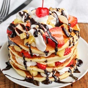 Banana Split Pancakes