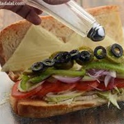 Sub Sandwich With Olives
