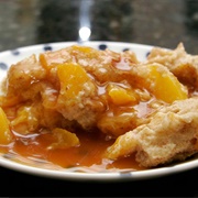 Peach Bread Pudding