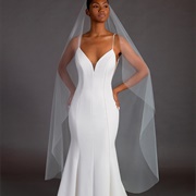 Raw Edge Bridal Veil