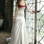 Pop of Color on Wedding Dress (Non-Floral)