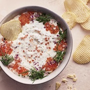 Caviar Dip With Potato Chips