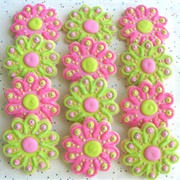 Gingerbread Candy Flower Cookie