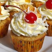 Coconut Cherry Cupcakes