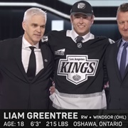 Liam Greentree (Canadian) - 26th Overall Draft Pick 2024 by the Los Angeles Kings