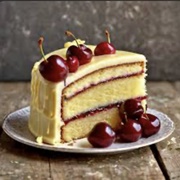 Cherry Marzipan Cake