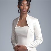 Satin Bolero With Wedding Dress
