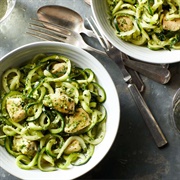 Pesto Pasta With Zucchini