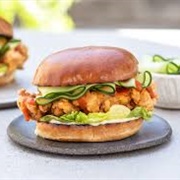 Fried Chicken Sandwich on a Brioche Bun