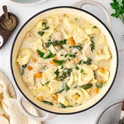 Creamy Chicken Tortellini Soup