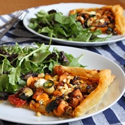 Roasted Vegetable & Goat's Cheese Tart
