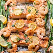 Roasted Prawns and Fish