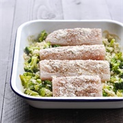 Roasted Broccoli and Fish