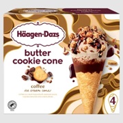 Butter Cookie Cone Coffee