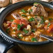 Lamb Shanks in Barley Broth