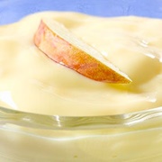 Fresh Apple Chunks With Custard