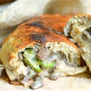 Philly Cheesesteak Calzone