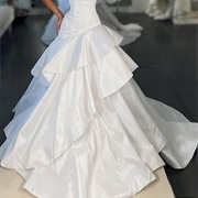 Layered Skirt Wedding Dress